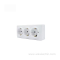 Hot Sale Triple Schuko Socket Easy To Install